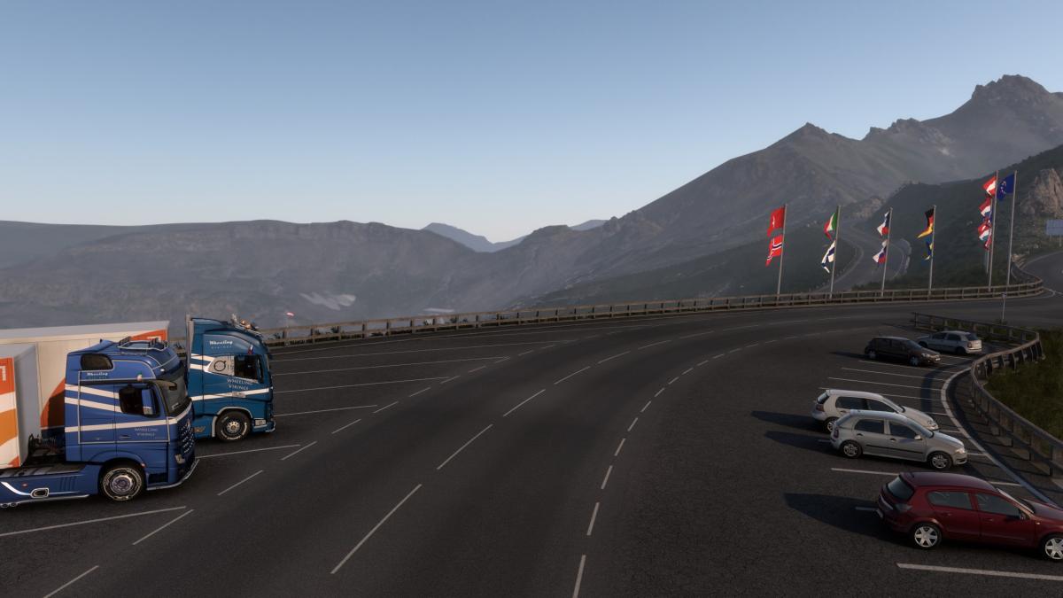 Company Trucks Parked