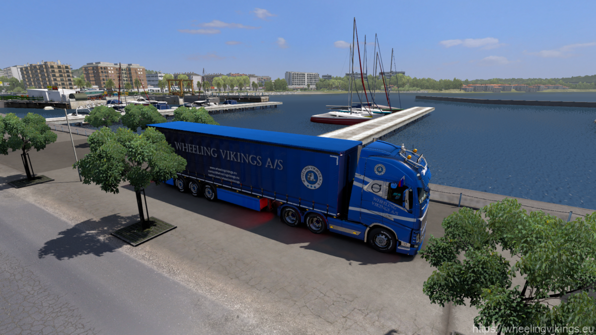 Wheeling Vikings Truck on Highway